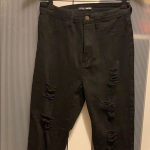 High waste black Fashion Nova jeans
